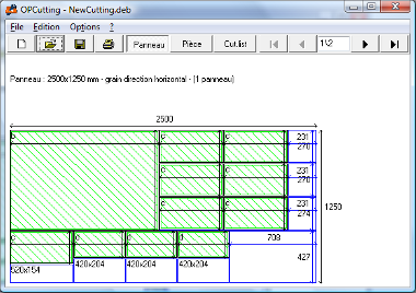 OPCutting panel cutting optimization software