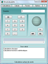 calculatrice surface de cercle