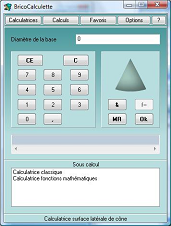 calculatrice surface latrale de cne