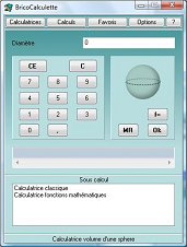 calculatrice volume de sphre