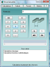 calculatrice cartement des chevrons