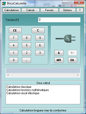 Calculatrice lctricit, longueur max du conducteur