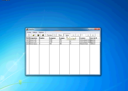 fiche de dbit