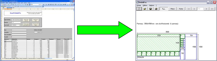 Utilisation conjointe ExcelToDebitPro / DebitPro