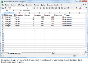 Importez vos fiches de débit directement dans VitragePro